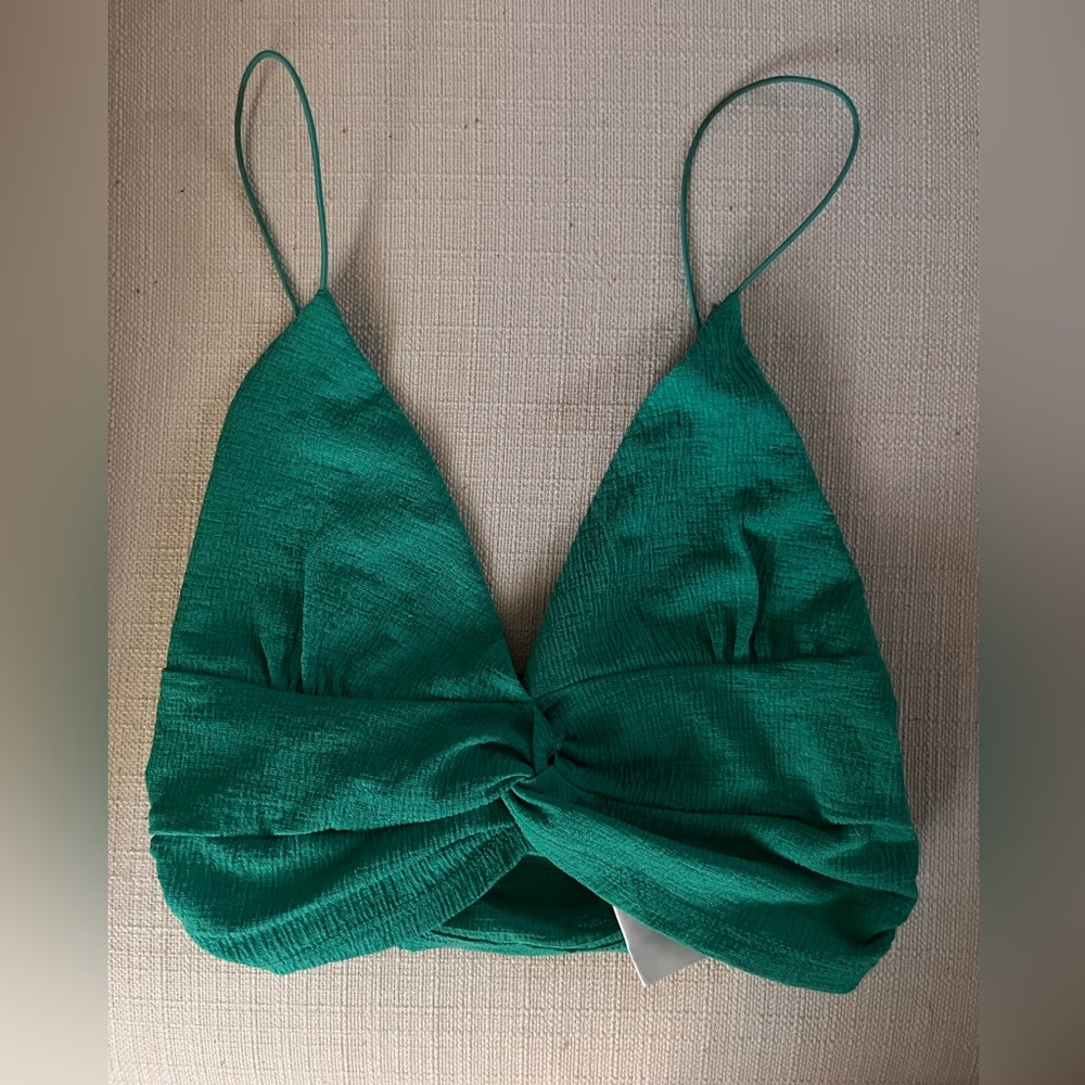 Urban Outfitters Cropped Green Tank